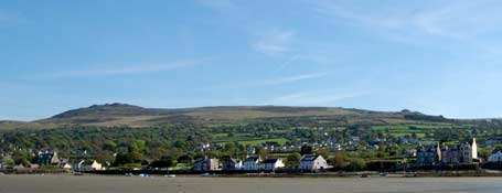 Carningli Mountain and Newport Town